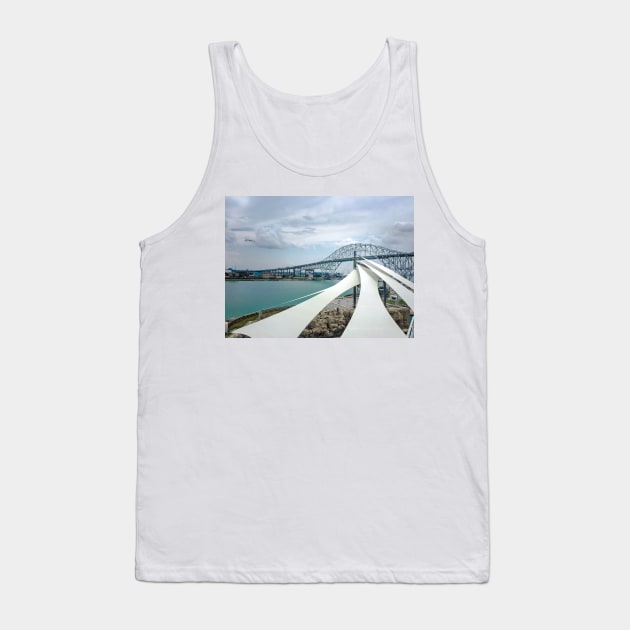 Corpus Christi Harbor Bridge Tank Top by Debra Martz